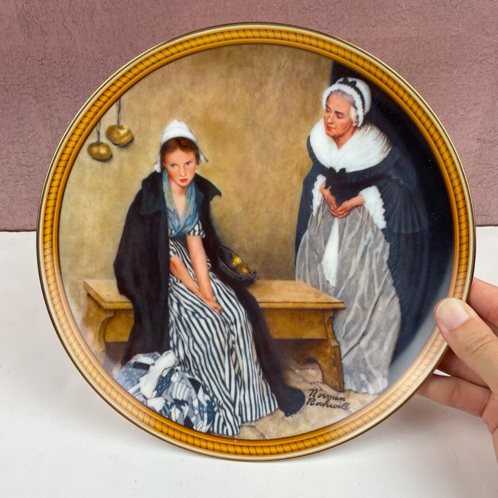 Norman Rockwell Words Of Comfort Collector Plate